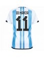 Argentiina Angel Di Maria #11 Kotipaita MM-kisat 2022 Lyhythihainen